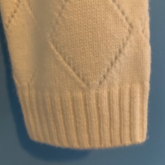 Ivory Cashmere Cropped Cardigan - Picture 13 of 13